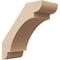 Ekena Millwork 5-inch W x 12-inch D x 12-inch H Olympic Rough Cedar Woodgrain TimberThane Knee Brace, Primed BRCUR05X12X12OLYRCPR - alternate 1